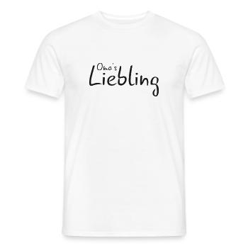 Omas Liebling - Männer T-Shirt - Weiß - Vorne - AI Model Male 178 dark (178cm)