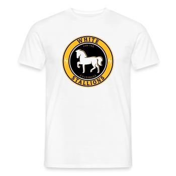 Étalons blancs - T-shirt homme - blanc - Devant - AI Model Male 178 dark (178cm)