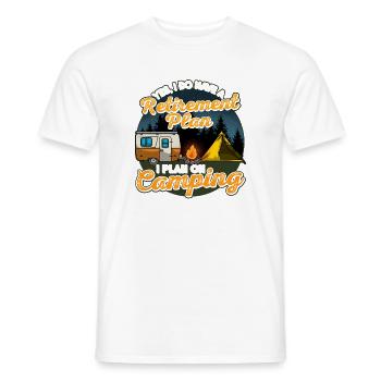 Camping Retirement Camper - Men's T-Shirt - white - Front - AI Model Male 178 dark (178cm)