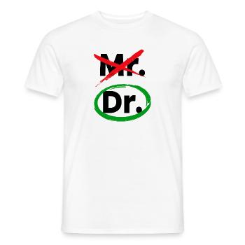 Déclaration du médecin Médecin Spécialiste Emploi Médecin d'urgence - T-shirt homme - blanc - Devant - AI Model Male 178 dark (178cm)