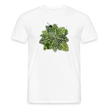 Mosaic plant in graffiti style - Men's T-Shirt - white - Front - AI Model Male 178 dark (178cm)