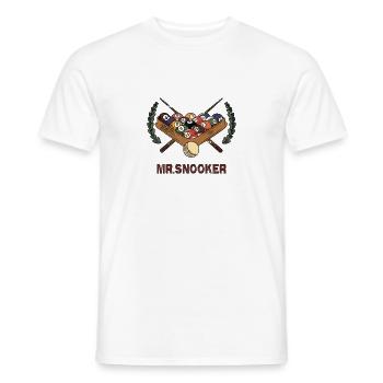Mr. Snooker Design / Geschenkidee - Männer T-Shirt - Weiß - Vorne - AI Model Male 178 dark (178cm)