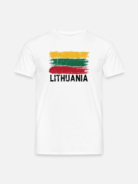 Lebendige Trikolore-Pinselstriche - Männer T-Shirt - Weiß