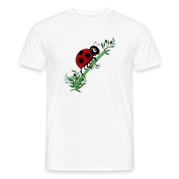 Botanique de coccinelle - T-shirt homme - blanc - Devant - AI Model Male 178 dark (178cm)