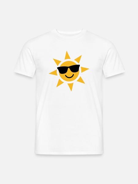 Sunny Sunglasses Sunburst - Men's T-Shirt - white