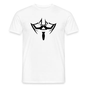 Anonymous Maske - Männer T-Shirt - Weiß - Vorne - AI Model Male 178 dark (178cm)
