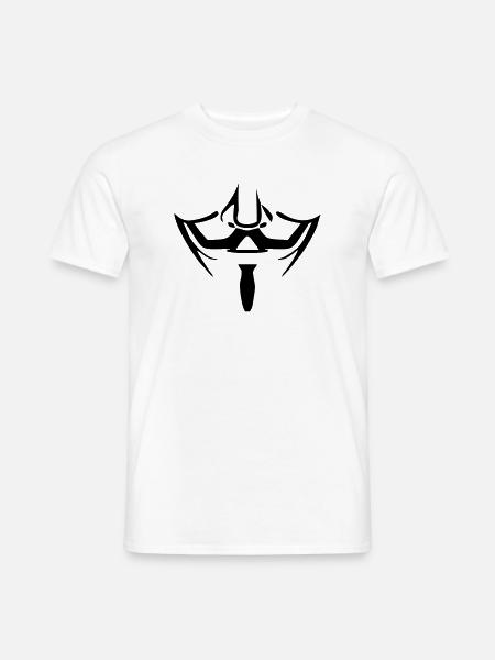 Anonymous mask - Men's T-Shirt - white