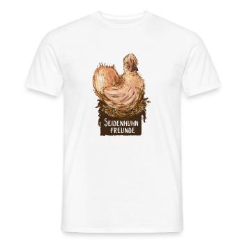 seidenhuhn - Männer T-Shirt - Weiß - Vorne - AI Model Male 178 dark (178cm)