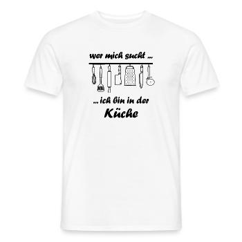 Hausfrau Köchin Ehefrau Küche Spruch Frau Geschenk - Männer T-Shirt - Weiß - Vorne - AI Model Male 178 dark (178cm)