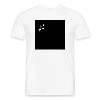 Musik Note - Männer T-Shirt - Weiß - Vorne - AI Model Male 178 dark (178cm)
