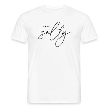 Stay Salty - Männer T-Shirt - Weiß - Vorne - AI Model Male 178 dark (178cm)