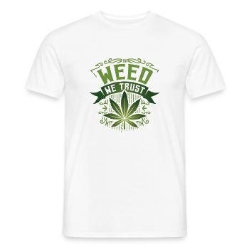 Weed Trust Cannabis Design - T-shirt homme - blanc - Devant - AI Model Male 178 dark (178cm)
