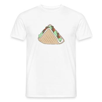 Döner *** blank - Men's T-Shirt - white - Front - AI Model Male 178 dark (178cm)