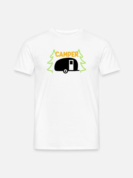 Camper - ready for vacation - Men's T-Shirt - white