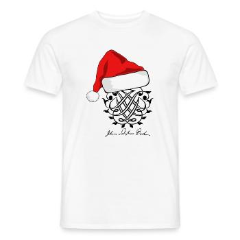 Noël avec Johann Sebastian Bach - T-shirt homme - blanc - Devant - AI Model Male 178 dark (178cm)