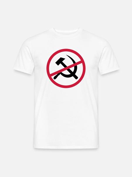 Forbidden communism sign - Men's T-Shirt - white