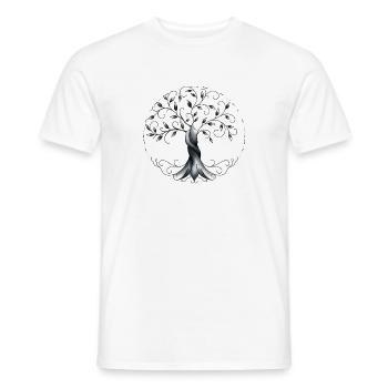 Baum des Lebens - Männer T-Shirt - Weiß - Vorne - AI Model Male 178 dark (178cm)