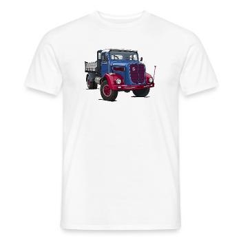 Vintage Truck - Men's T-Shirt - white - Front - AI Model Male 178 dark (178cm)
