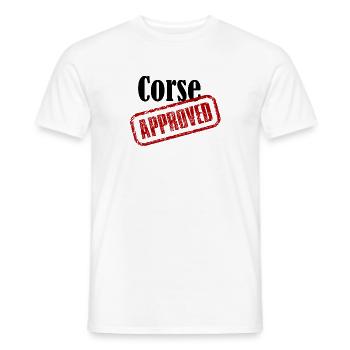 T-Shirt Korsika Approved - Männer T-Shirt - Weiß - Vorne - AI Model Male 178 dark (178cm)