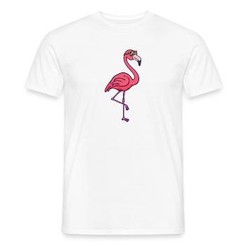 Flamingo Vacation Vacation Summer Chilling Relax - Men's T-Shirt - white - Front - AI Model Male 178 dark (178cm)