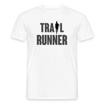 Trail Runner - Men's T-Shirt - white - Front - AI Model Male 178 dark (178cm)