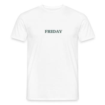 Freitag - Männer T-Shirt - Weiß - Vorne - AI Model Male 178 dark (178cm)