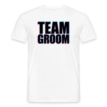 L'équipe Groom 3D - T-shirt homme - blanc - Devant - AI Model Male 178 dark (178cm)