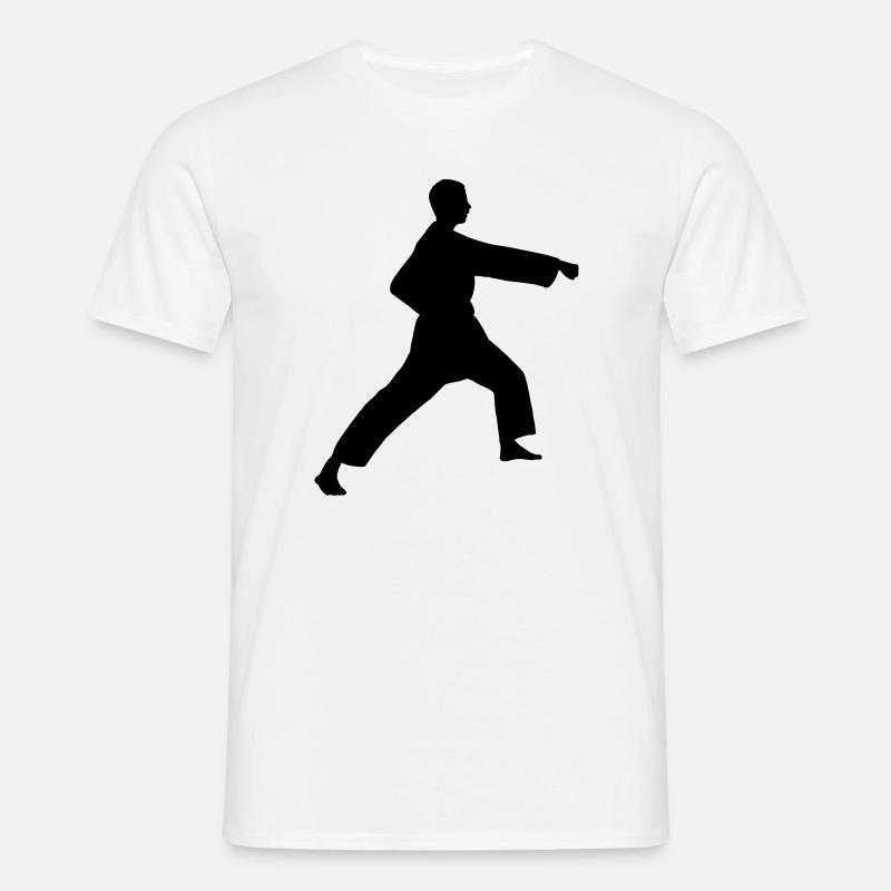 Punsch Karate oder Teakwondo Punsch - Männer T-Shirt - Weiß