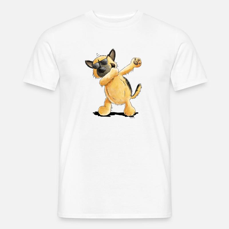 Dab Dance Deutscher Schäferhund - Männer T-Shirt - Weiß