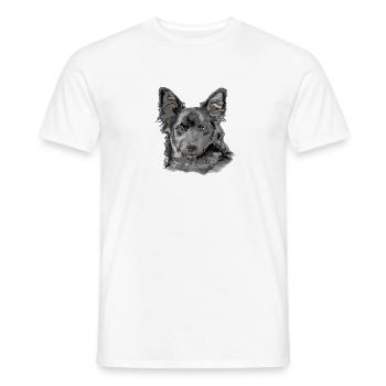 Australian Shepherd - Men's T-Shirt - white - Front - AI Model Male 178 dark (178cm)