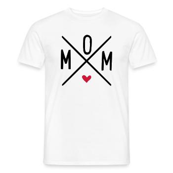 mom - Männer T-Shirt - Weiß - Vorne - AI Model Male 178 dark (178cm)