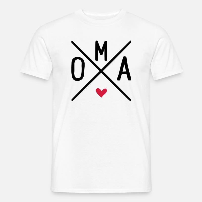 oma - Männer T-Shirt - Weiß