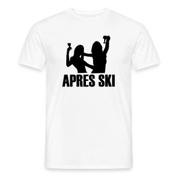 Apres Ski Bunnys - T-shirt homme - blanc - Devant - AI Model Male 178 dark (178cm)