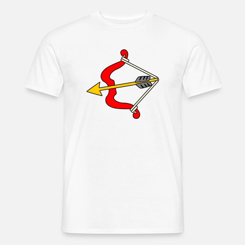 Pfeil und Bogen - Männer T-Shirt - Weiß