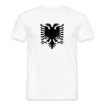 Shqiponja - T-shirt homme - blanc - Devant - AI Model Male 178 dark (178cm)