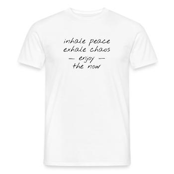 yoga - T-shirt homme - blanc - Devant - AI Model Male 178 dark (178cm)