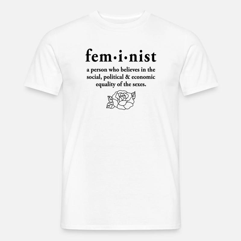 Définition féministe - T-shirt homme - blanc