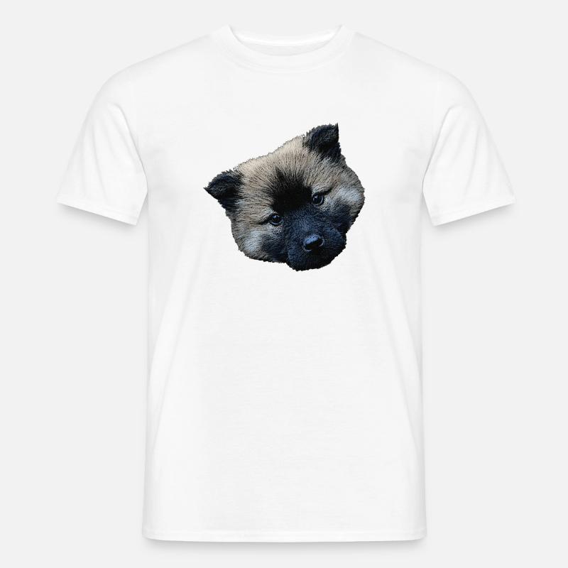 hündchen closing, eurasier welpe - Männer T-Shirt - Weiß
