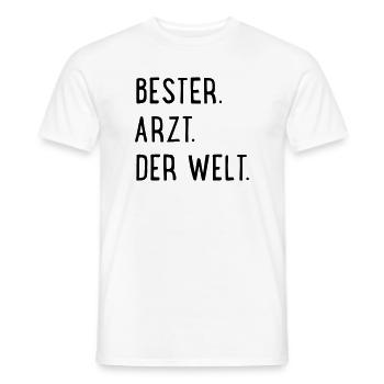 bester arzt - Männer T-Shirt - Weiß - Vorne - AI Model Male 178 dark (178cm)