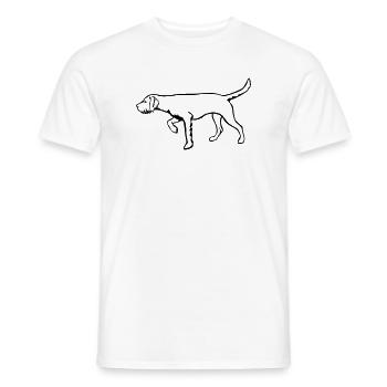 Magyar Vizsla - Men's T-Shirt - white - Front - AI Model Male 178 dark (178cm)
