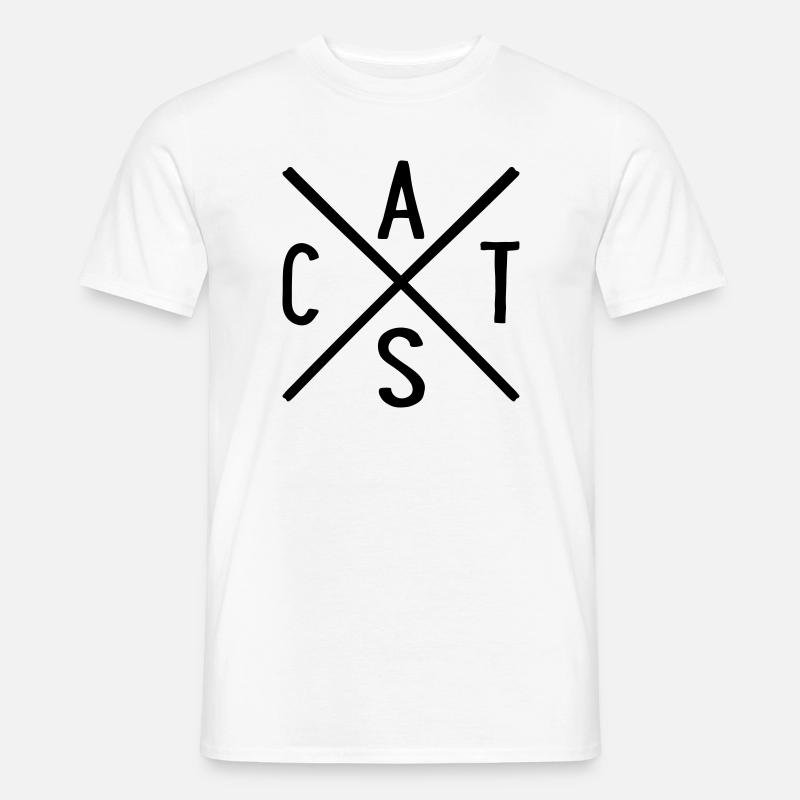 Katzen - Männer T-Shirt - Weiß