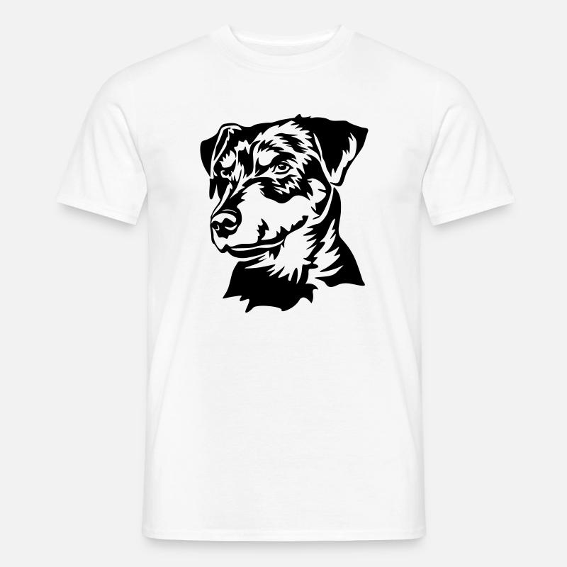 German Jagdterrier head - Men’s T-shirt - white