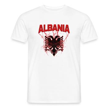 Aigle albanais - T-shirt homme - blanc - Devant - AI Model Male 178 dark (178cm)