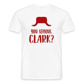 Vous serieux Clark - T-shirt homme - blanc - Devant - AI Model Male 178 dark (178cm)