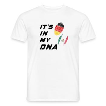 Es ist in meiner DNA Deutschland und Mexiko - Männer T-Shirt - Weiß - Vorne - AI Model Male 178 dark (178cm)