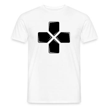 Jeux de jeu jeux jeux jouer à des jeux icône logo icône - T-shirt homme - blanc - Devant - AI Model Male 178 dark (178cm)