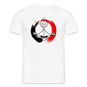 Zen-Meditation - Männer T-Shirt - Weiß - Vorne - AI Model Male 178 dark (178cm)