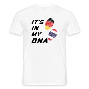 In my DNA Germany and Thailand - Men's T-Shirt - white - Front - AI Model Male 178 dark (178cm)