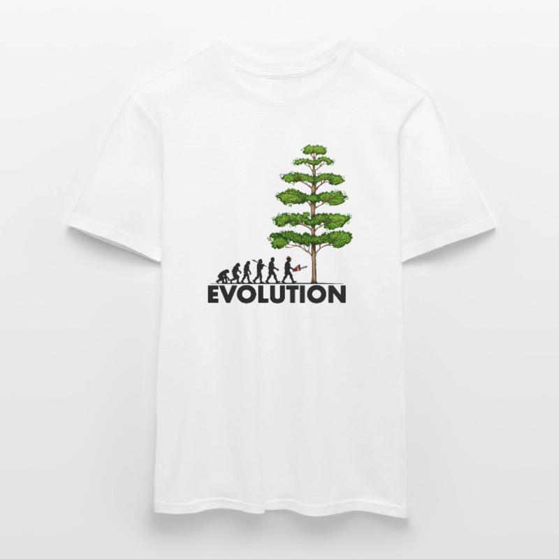 Tronçonneuse Evolution Grey Big Tree T-shirt homme