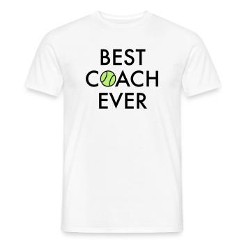 Meilleur entraîneur de tous les temps - T-shirt homme - blanc - Devant - AI Model Male 178 dark (178cm)